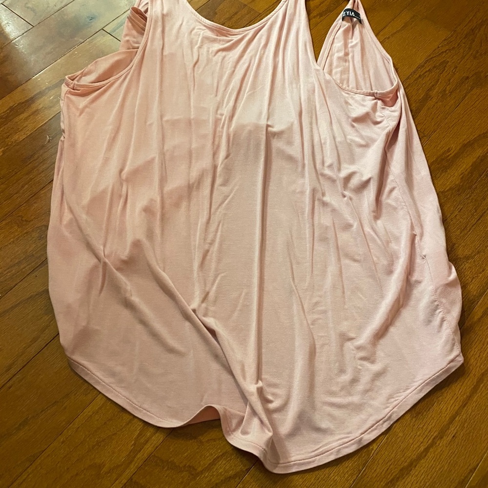 Zyia pink open back tank - Large new